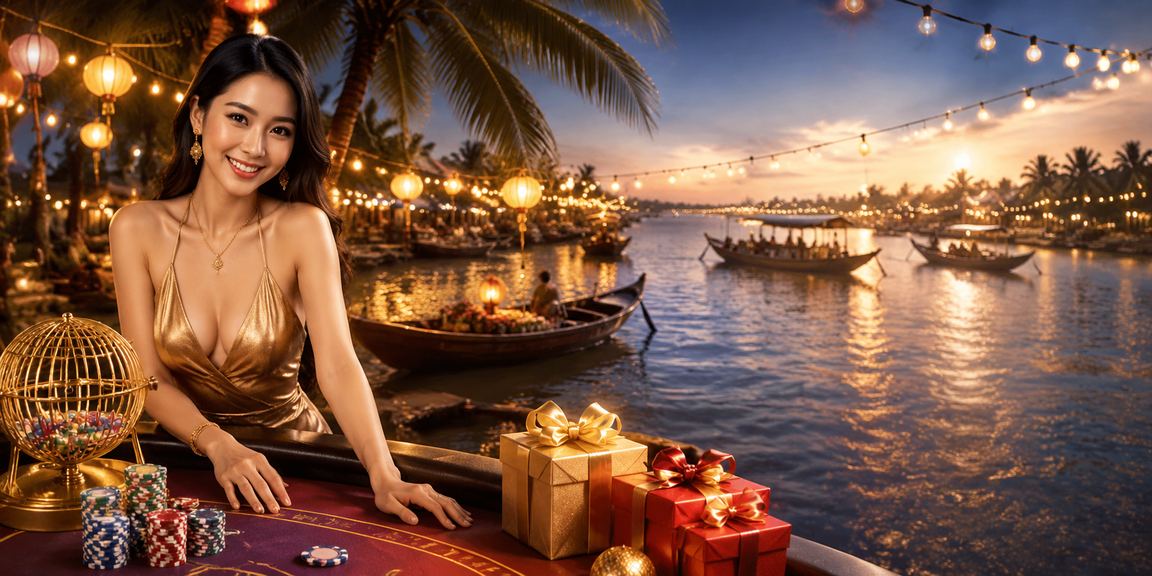 Không khí mua vé số và cá cược tại bãi biển miền Tây sông nước Mekong